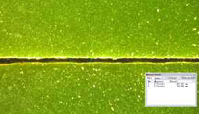 Ceramic PCB Depaneling & Cutting 2 Laser cutting effect